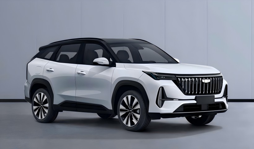 Teaser Images of Geely's New Boyue L vydané, nastaveno tak, aby obsahovalo technologický systém AI plné domény